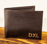 CLASSIC PERSONALIZED 3 CHARACTER WALLET: BASIC + EXTRA LOGO KEYCHAIN